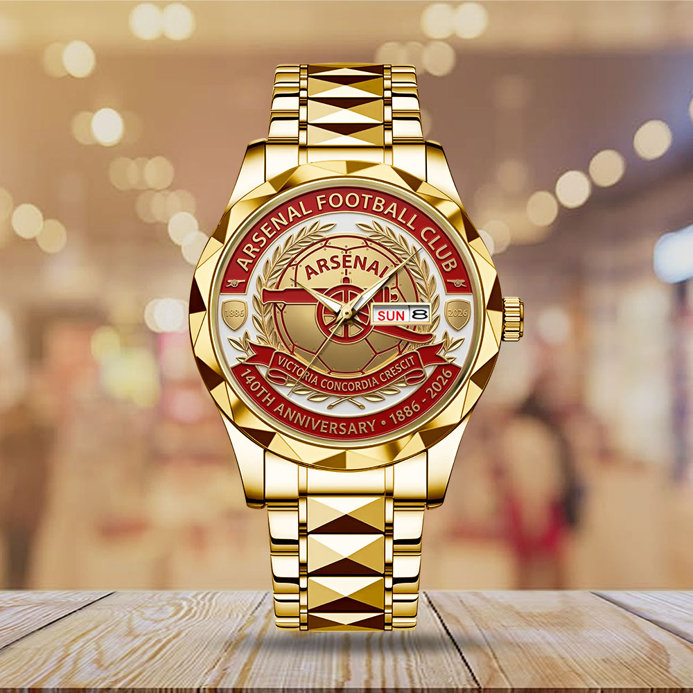 Arsenal FC 140th Anniversary Alloy Luxury Quartz Watch – MAITM15016