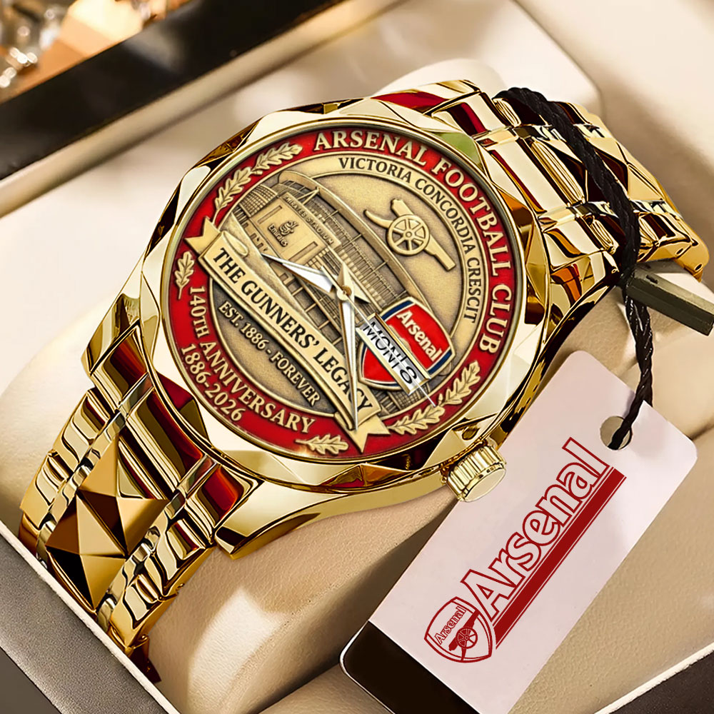 Arsenal FC 140th Anniversary Alloy Luxury Quartz Watch – MAITM14565