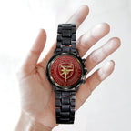 Arsenal FC 140th Anniversary Black Stainless Steel Watch – TMTHU3038