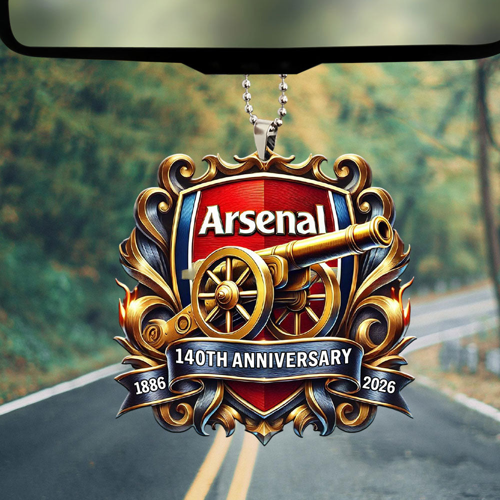 Arsenal FC 140th Anniversary Custom shape 2-sided Acrylic Car Ornament – MAITM14081