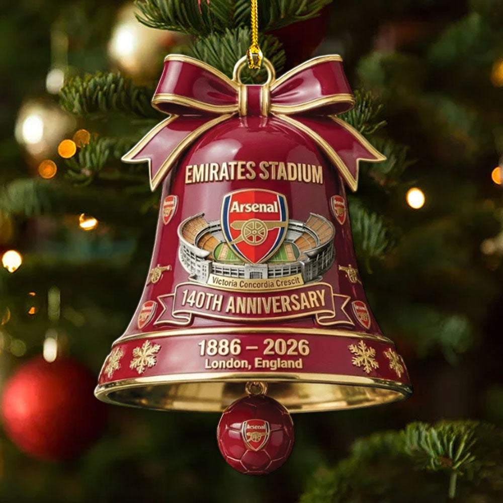 Arsenal FC 140th Anniversary Custom Shape 2-sided Acrylic Ornament – MAITM14129