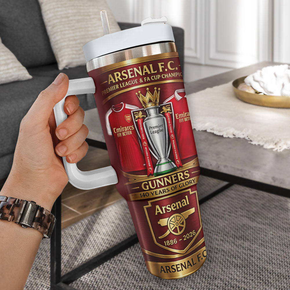 Arsenal FC 140th Anniversary 40oz Tumbler – MAITM14701