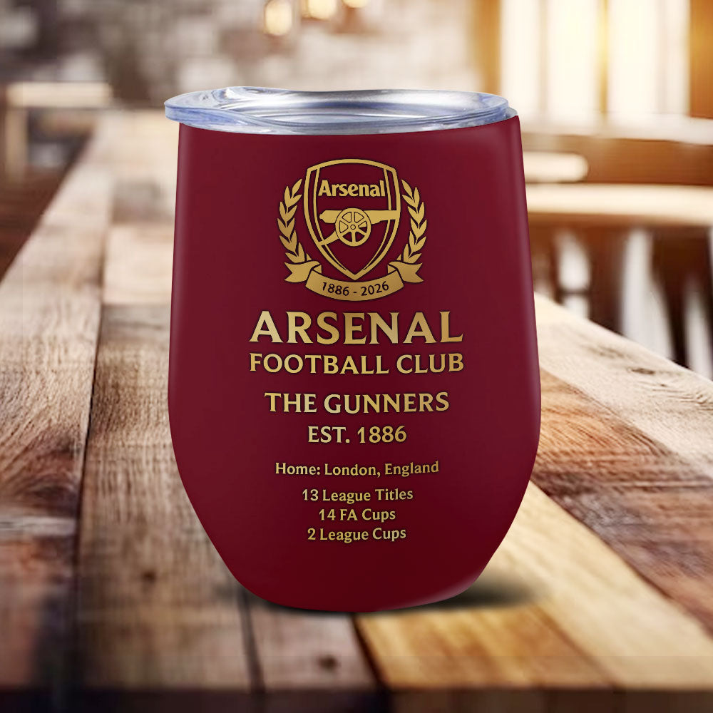 Arsenal FC 140th Anniversary Wine Tumbler – MAITM14665
