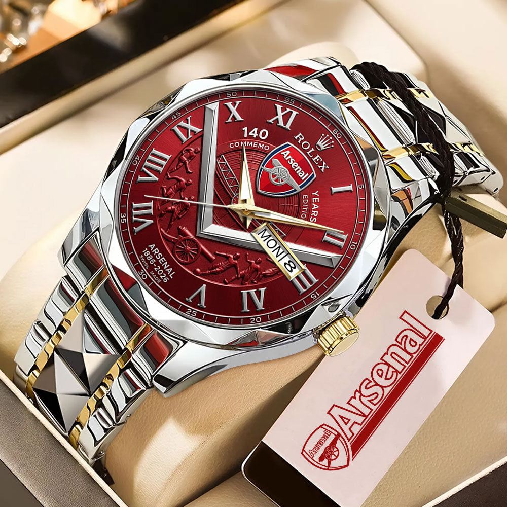 Arsenal x Rolex 140th Anniversary Alloy Luxury Quartz Watch – TMTHU5956