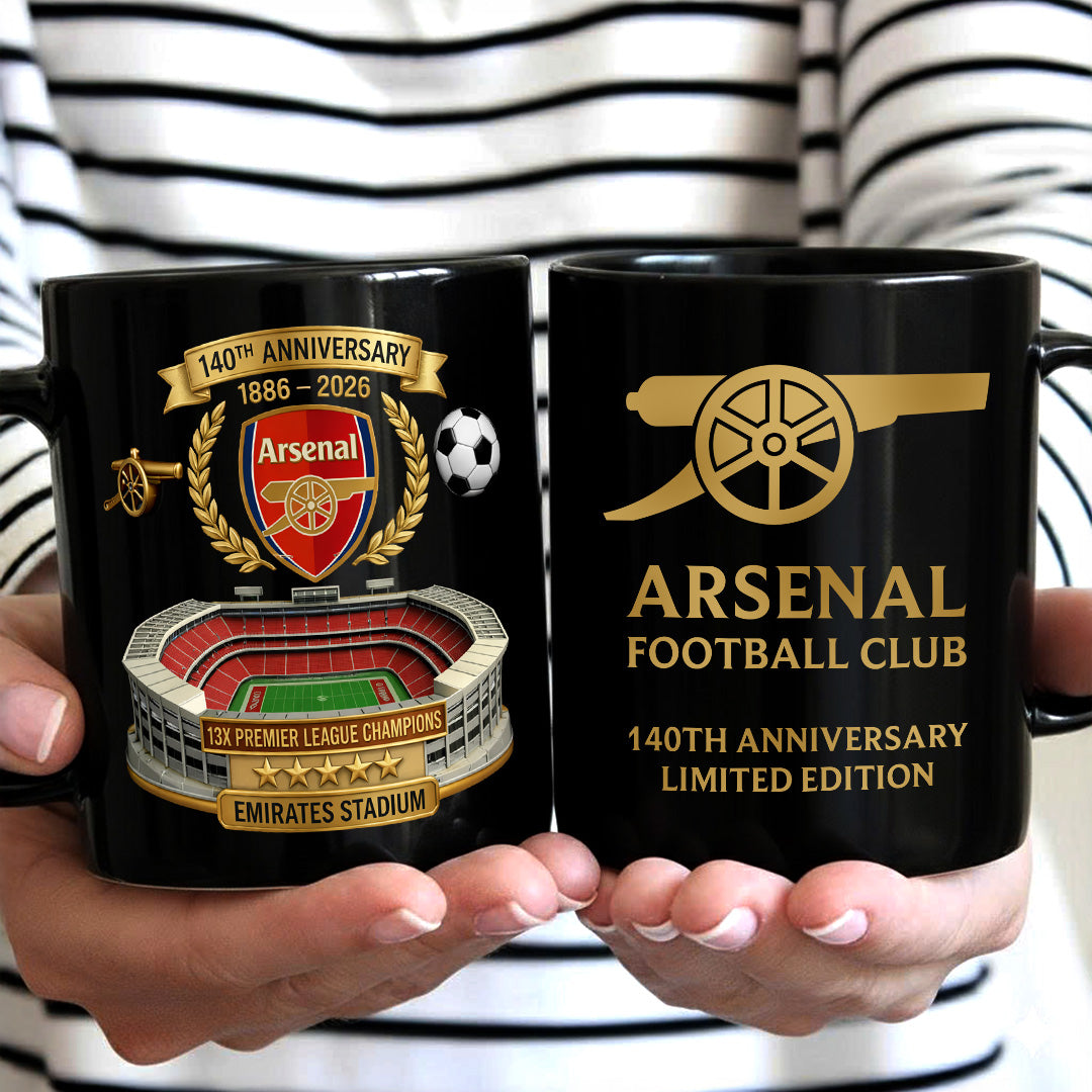 Arsenal FC 140th Annversary Ceramic Mug – MAITM14469