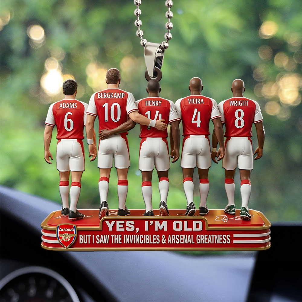 Arsenal FC Custom shape 2-sided Acrylic Car Ornament – MAITM14210
