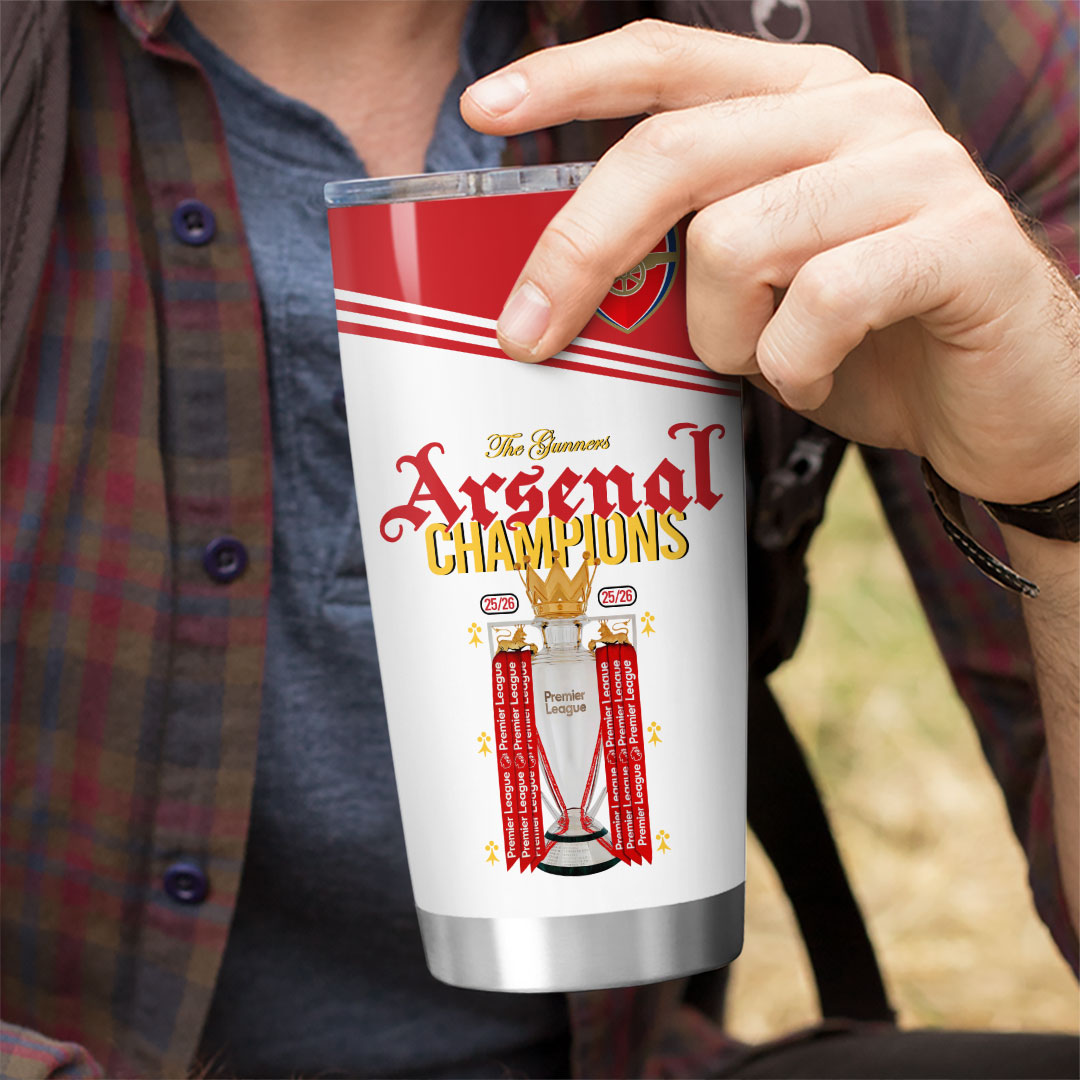 Arsenal FC Premier League Champions 25/26 Tumbler Cup – HOATT18170