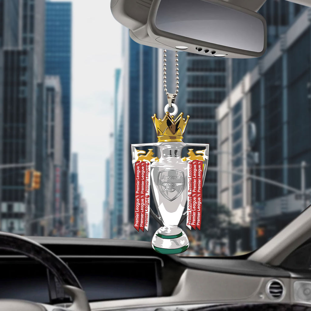 Arsenal FC Premier League Champions 25/26 Custom shape 2-sided Acrylic Car Ornament – HOATT18076