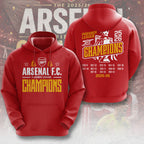 Arsenal FC Premier League Champions 25/26 3D Apparel – TMTHU6331