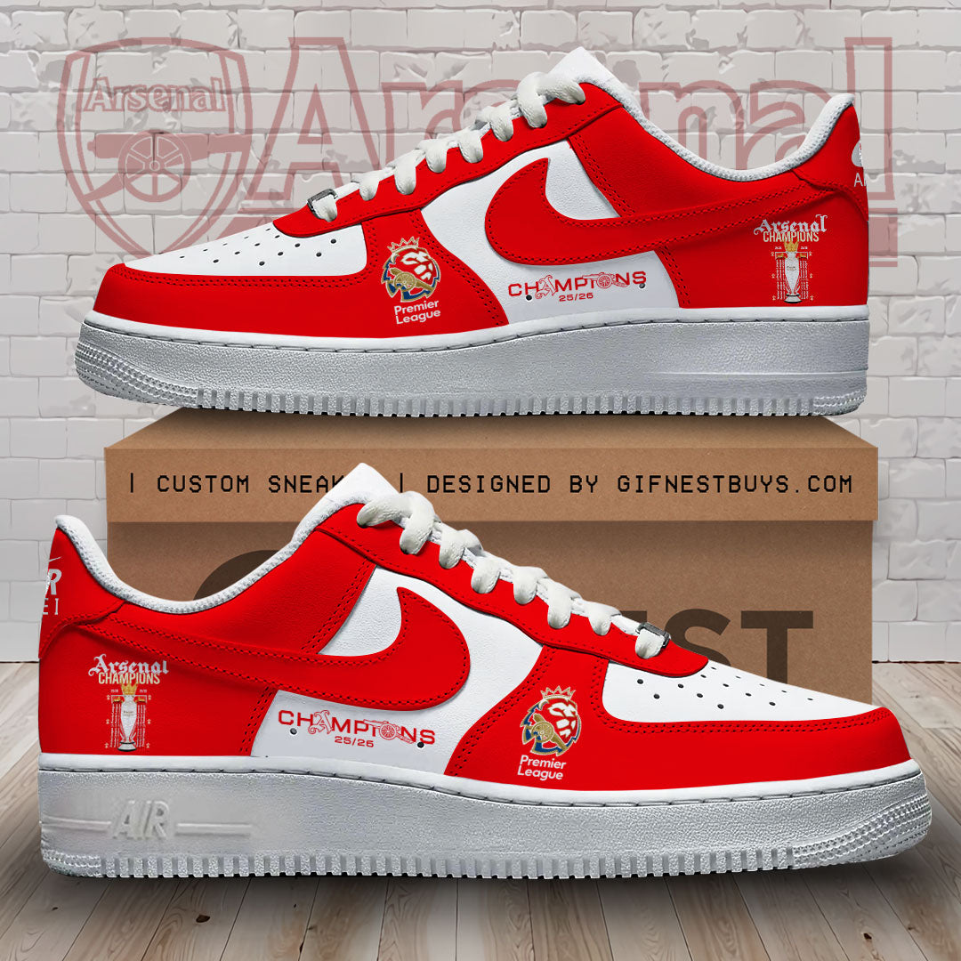 Arsenal FC Premier League Champions 25/26 AF1 Sneaker – GNE6637