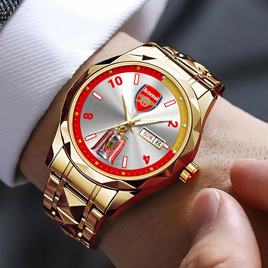 Arsenal FC Premier League Champions 25/26 Alloy Luxury Quartz Watch – HOATT18598