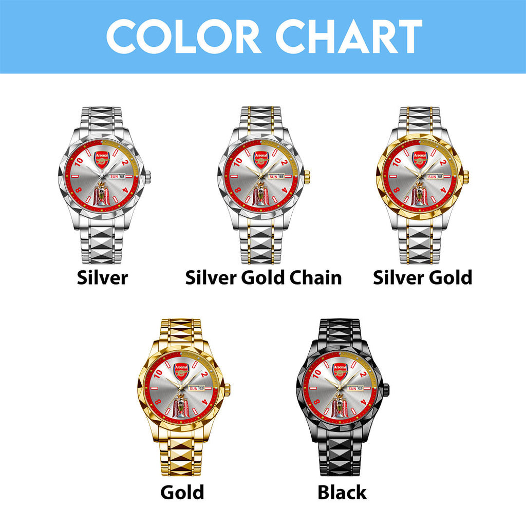 Arsenal FC Premier League Champions 25/26 Alloy Luxury Quartz Watch – HOATT18598