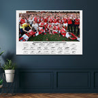 Arsenal FC Premier League Champions 25/26 Rectangle Canvas With Inner Frame – HOATT18225