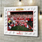 Arsenal FC Premier League Champions 25/26 Rectangle Canvas With Inner Frame – HOATT18376