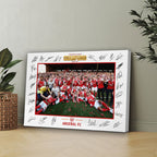 Arsenal FC Premier League Champions 25/26 Rectangle Canvas With Inner Frame – HOATT18376
