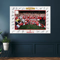 Arsenal FC Premier League Champions 25/26 Rectangle Canvas With Inner Frame – HOATT18376