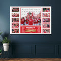 Arsenal FC Premier League Champions 25/26 Rectangle Canvas With Inner Frame – HOATT18847