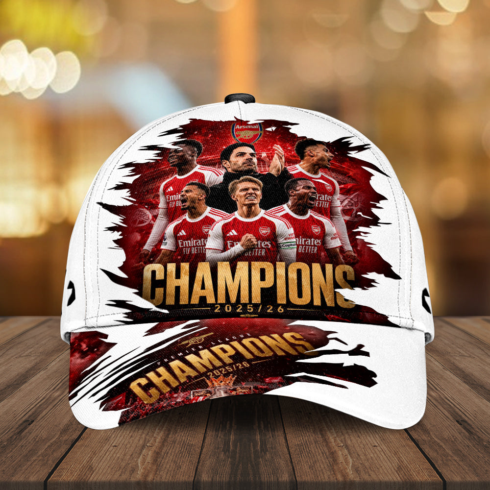 Arsenal FC Premier League Champions 25/26 Classic Cap – GNE6567