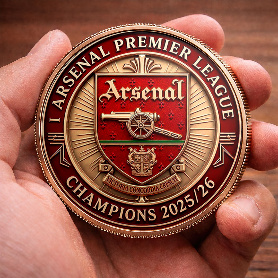 Arsenal FC Premier League Champions 25/26 Commemorative Coin – HOATT18144
