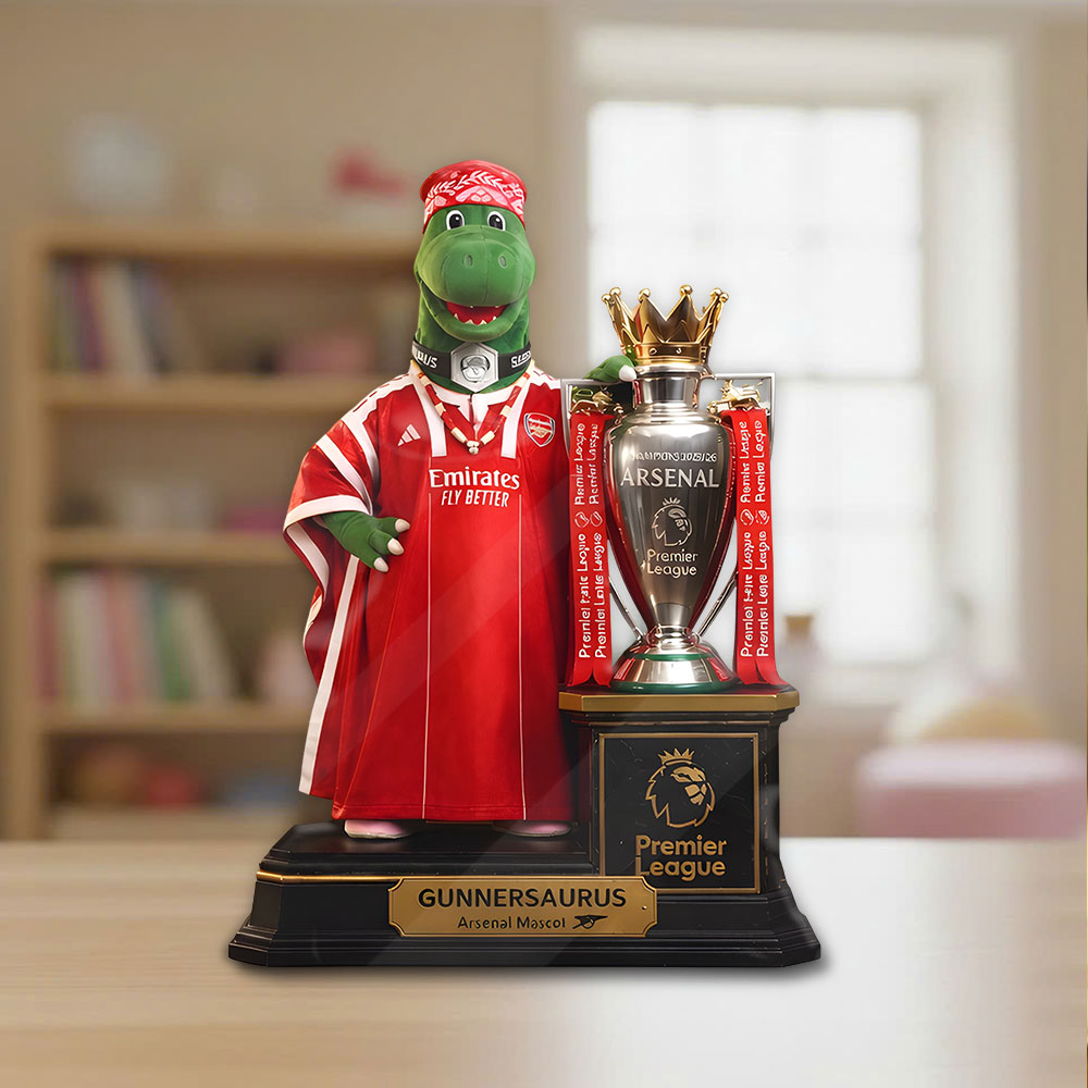 Arsenal FC Premier League Champions 25/26 Custom Shape Acrylic Plaque – TANTN23138