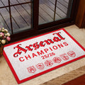 Arsenal FC Premier League Champions 25/26 Custom Doormat – HOATT18317