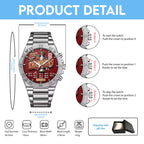 Arsenal FC Premier League Champions 25/26 Gentleman Stainless Steel Watch – TMTHU6341