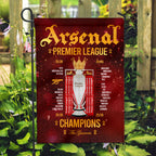 Arsenal FC Premier League Champions 25/26 Double-side Garden Flag – HOATT18199
