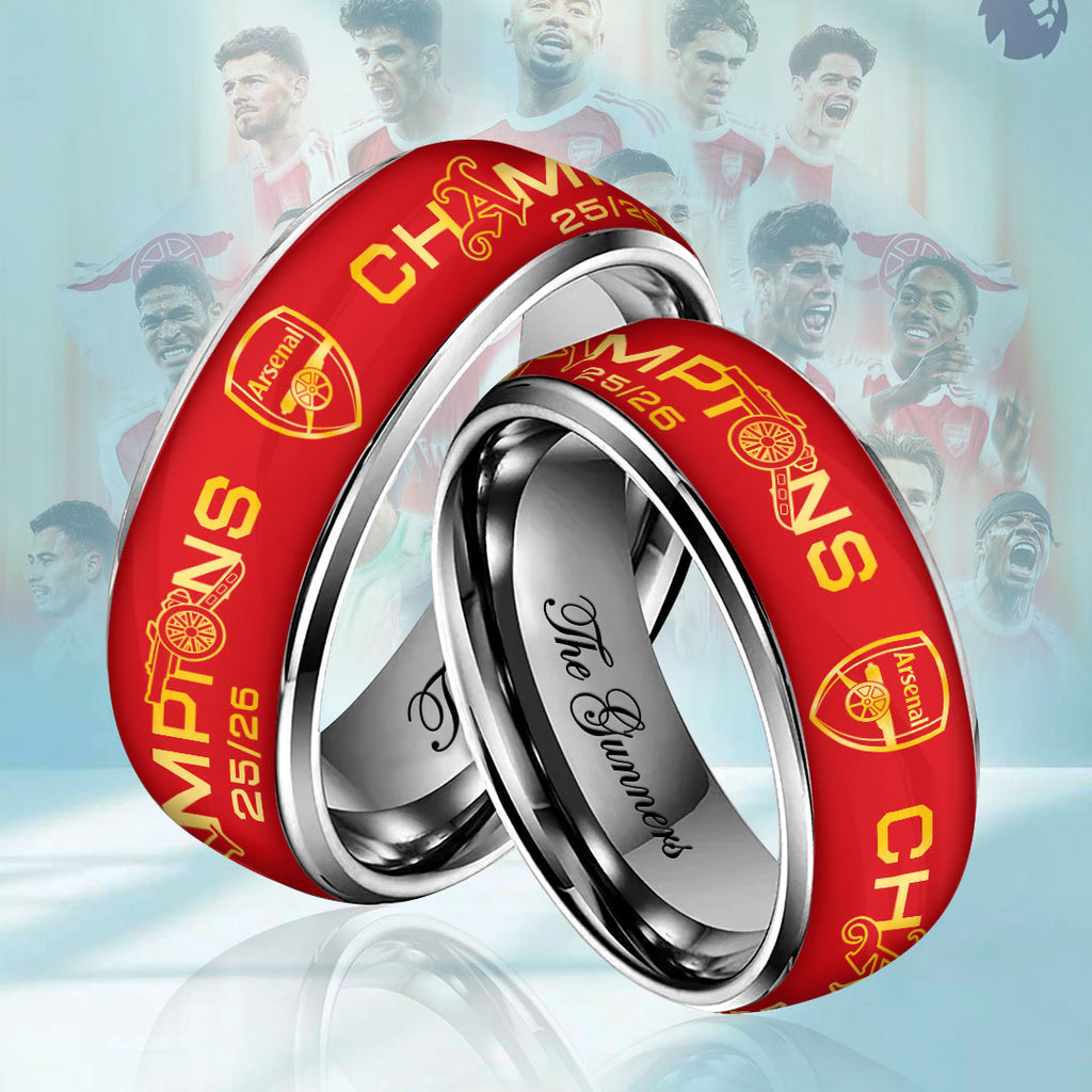 Arsenal FC Premier League Champions 25/26 Custom Alloy Ring – HOATT18075