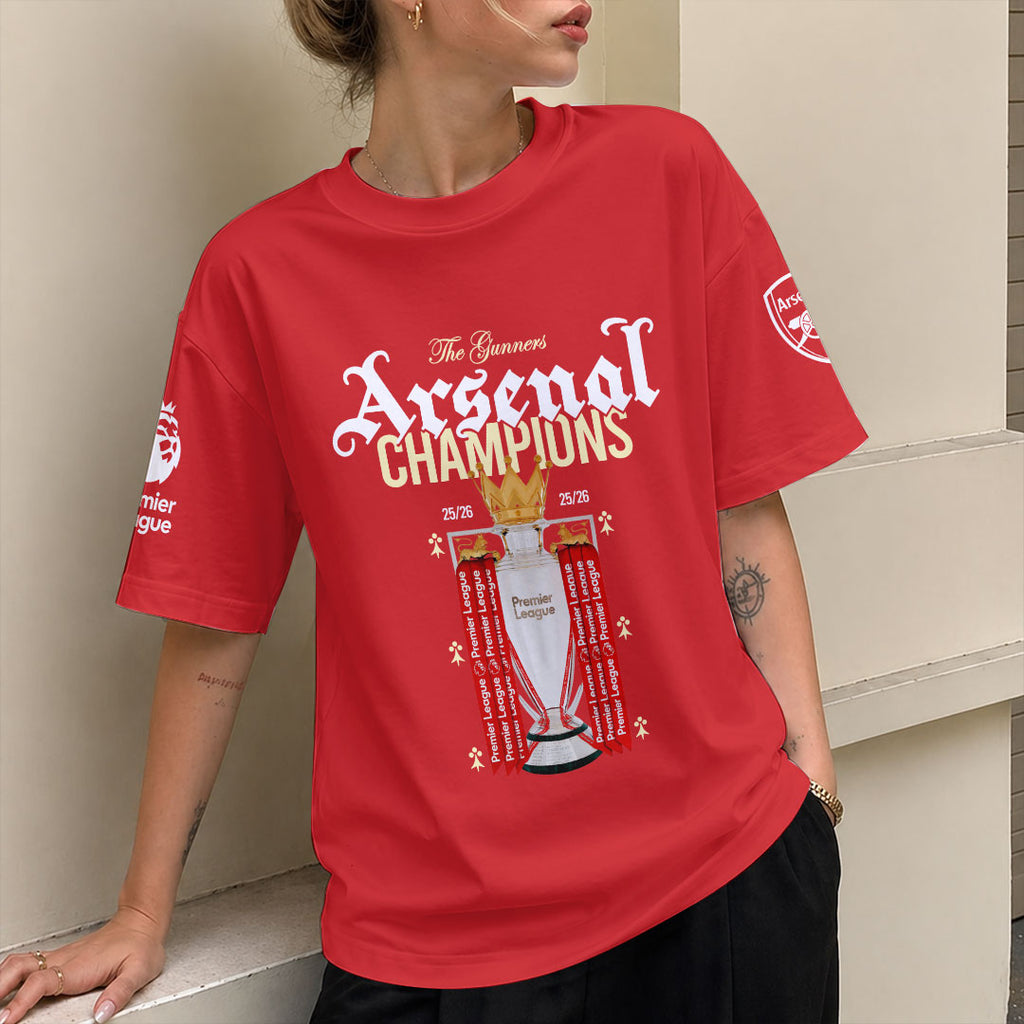 Arsenal FC Premier League Champions 25/26 3D Apparel – HOATT18071