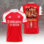 Arsenal FC Premier League Champions 25/26 3D Apparel – HOATT18204