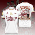 Arsenal FC Premier League Champions 25/26 3D Apparel – HOATT18235