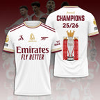 Arsenal FC Premier League Champions 25/26 3D Apparel – HOATT18285