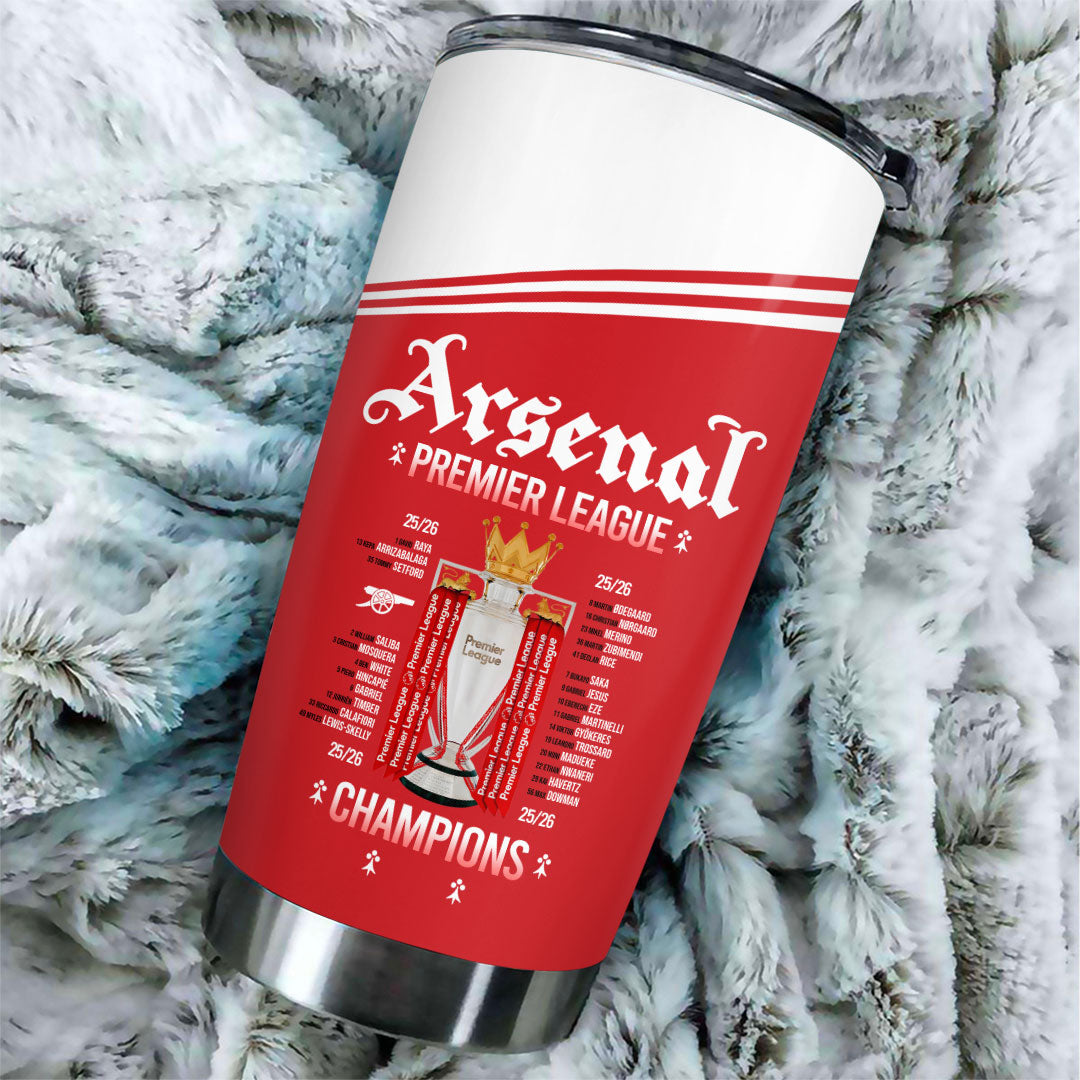 Arsenal FC Premier League Champions 25/26 Tumbler Cup – HOATT18098