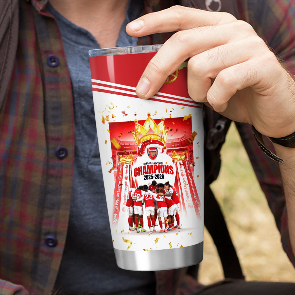 Arsenal FC Premier League Champions 25/26 Tumbler Cup – HOATT18233