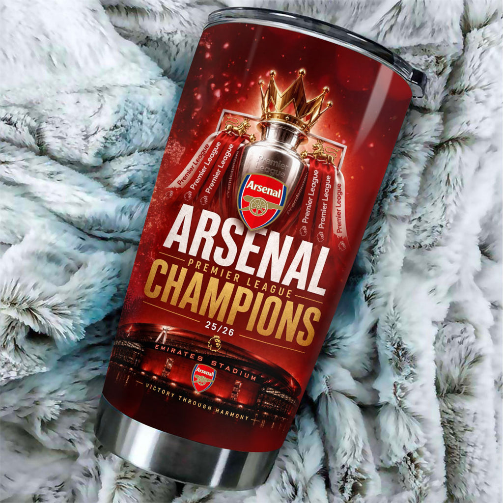 Arsenal FC Premier League Champions 25/26 Tumbler Cup – HOATT18234