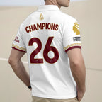 Arsenal FC Premier League Champions 25/26 Zip Polo Shirt – HOATT18419