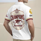Arsenal FC Premier League Champions 25/26 Zip Polo Shirt – HOATT18783