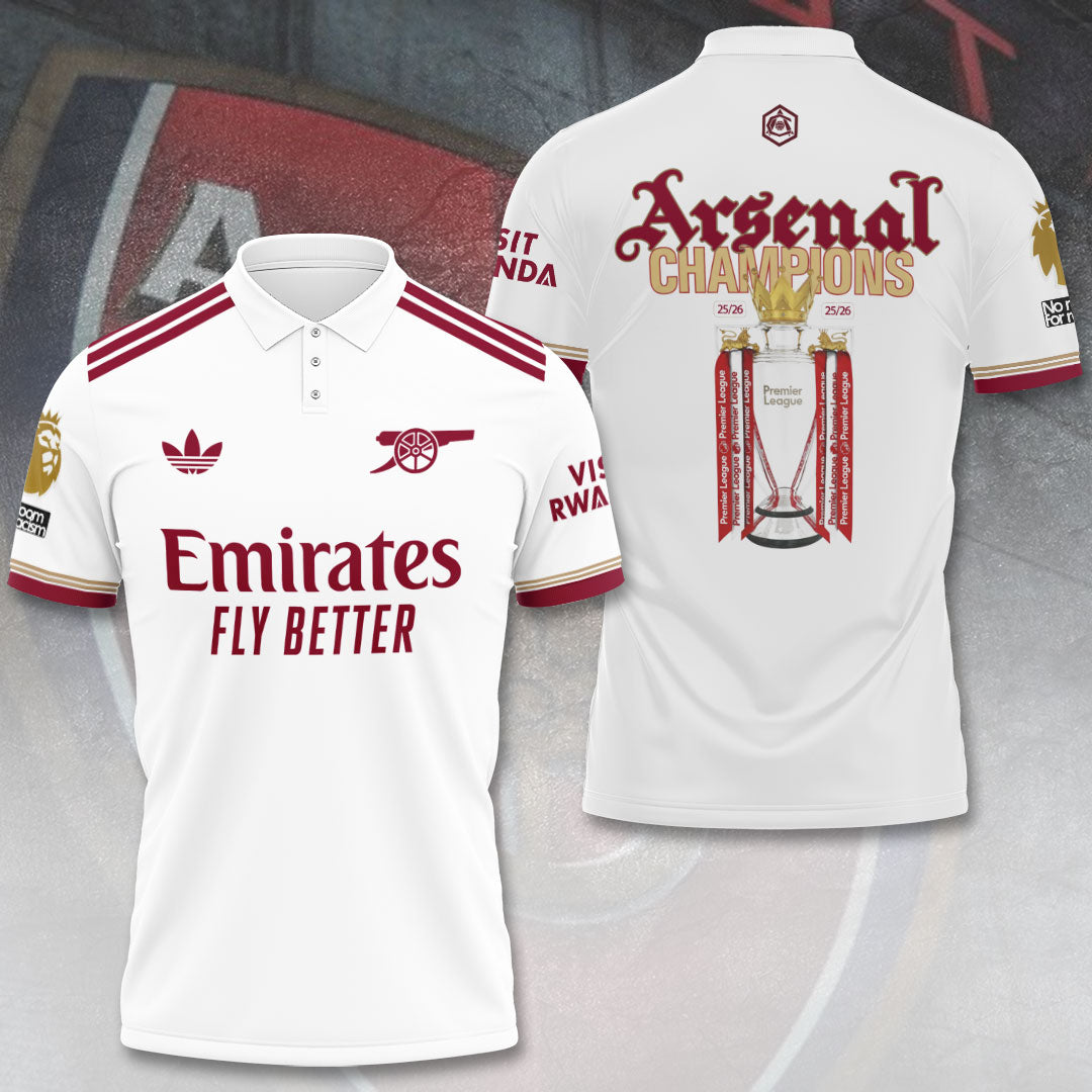Arsenal FC Premier League Champions 25/26 3D Apparel – TANTN23045
