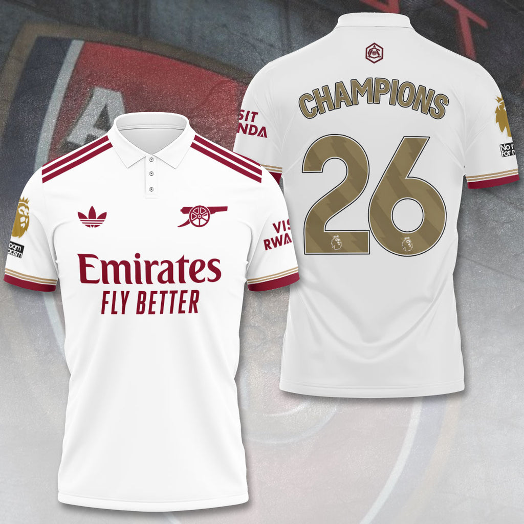 Arsenal FC Premier League Champions 25/26 3D Apparel – TANTN23365