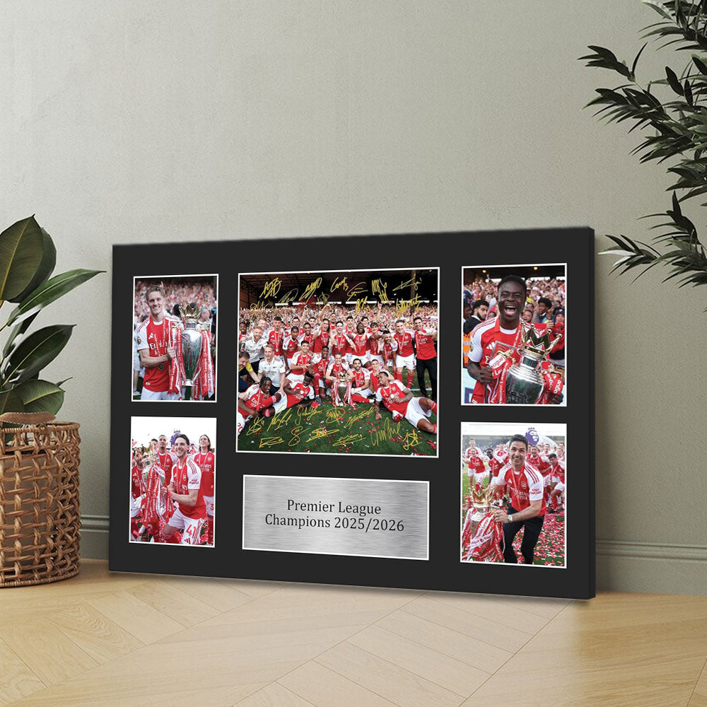 Arsenal FC Premier League Champions 25/26 Rectangle Canvas With Inner Frame – TANTN23491