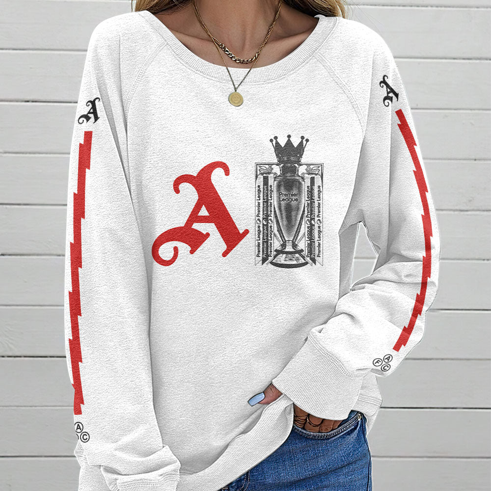 Arsenal FC Premier League Champions 25/26 Round Neck Raglan Sleeve Sweatshirt – TANTN23026