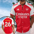 Arsenal FC Premier League Champions 25/26 Short Sleeve Button-Down Shirt – TANTN23131