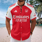 Arsenal FC Premier League Champions 25/26 Short Sleeve Button-Down Shirt – TANTN23131