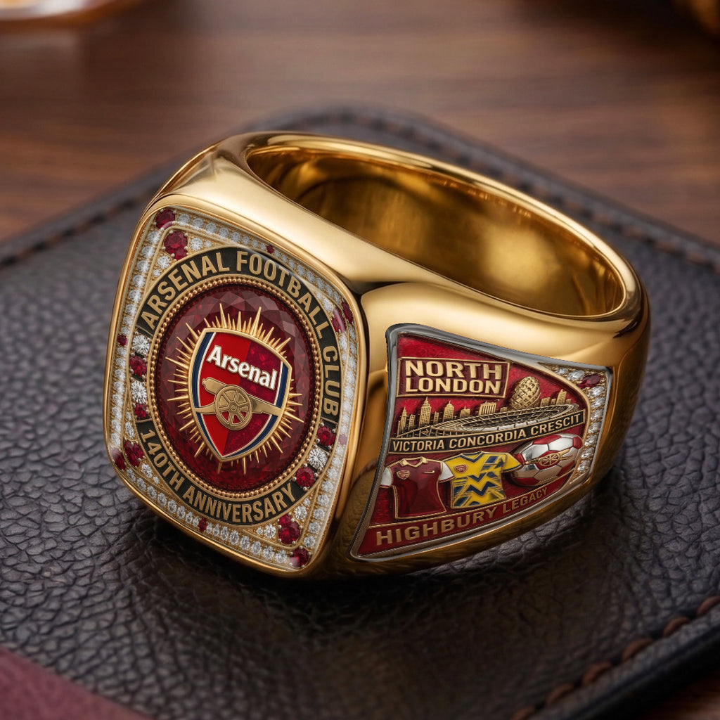 Arsenal FC 3D Engraved Ring – TMTHU6977