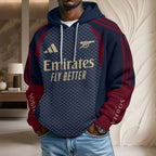 Arsenal FC European Training 26/27 3D Unisex Waffle Hoodie – TANTN25425