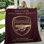 Arsenal FC 140th Anniversary Quilt Blanket – TMTHU3046
