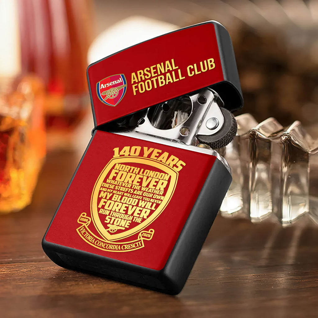 Arsenal FC 140th Anniversary Zippo Lighter Case (No Insert) – TMTHU2590