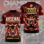Arsenal FC Premier League Champions 25/26 3D Apparel – GNE7070