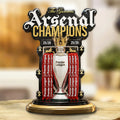 Arsenal FC Premier League Champions 25/26 Custom Shape Acrylic Plaque – GNE6603