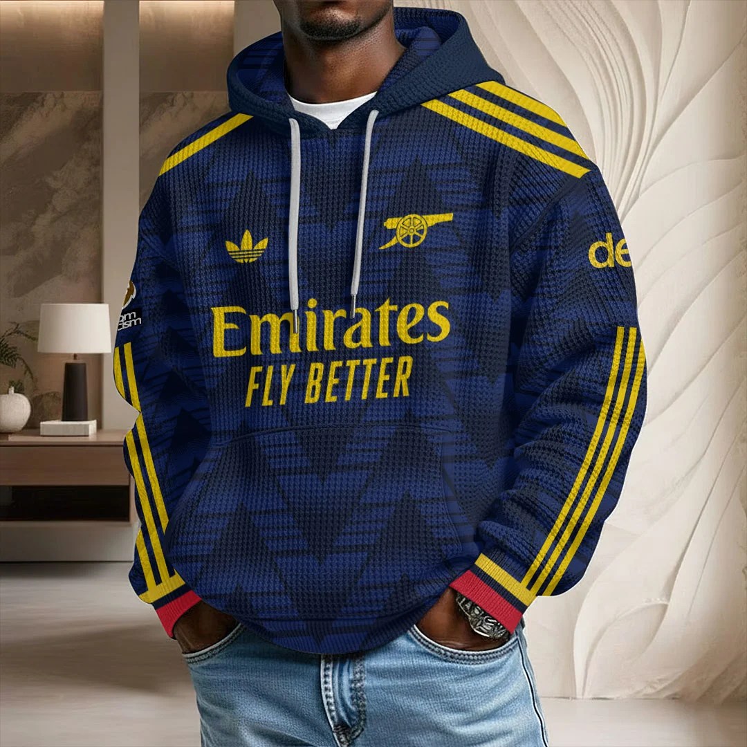 Arsenal FC Premier League 26/27 3D Unisex Waffle Hoodie – TANTN25459
